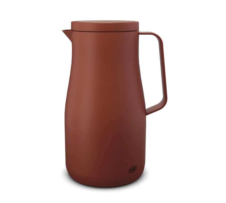 alfi-studio-tea-isolierkanne-1-0-l-in-spicy-red-doppelwandige-edelstahl-thermosk image 1