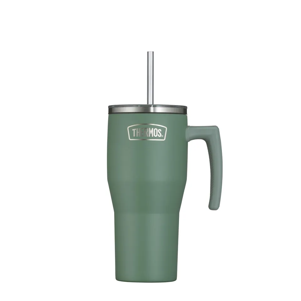 thermos-refreshing-tumbler-0-85-l-isolier-trinkbecher-mit-strohhalm-und-henkel-g image 1