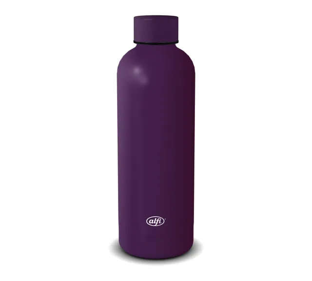 alfi-basics-isolierflasche-0-5-l-edelstahl-12-h-kalt-6-h-hei-auslaufsicher-deep- image 1