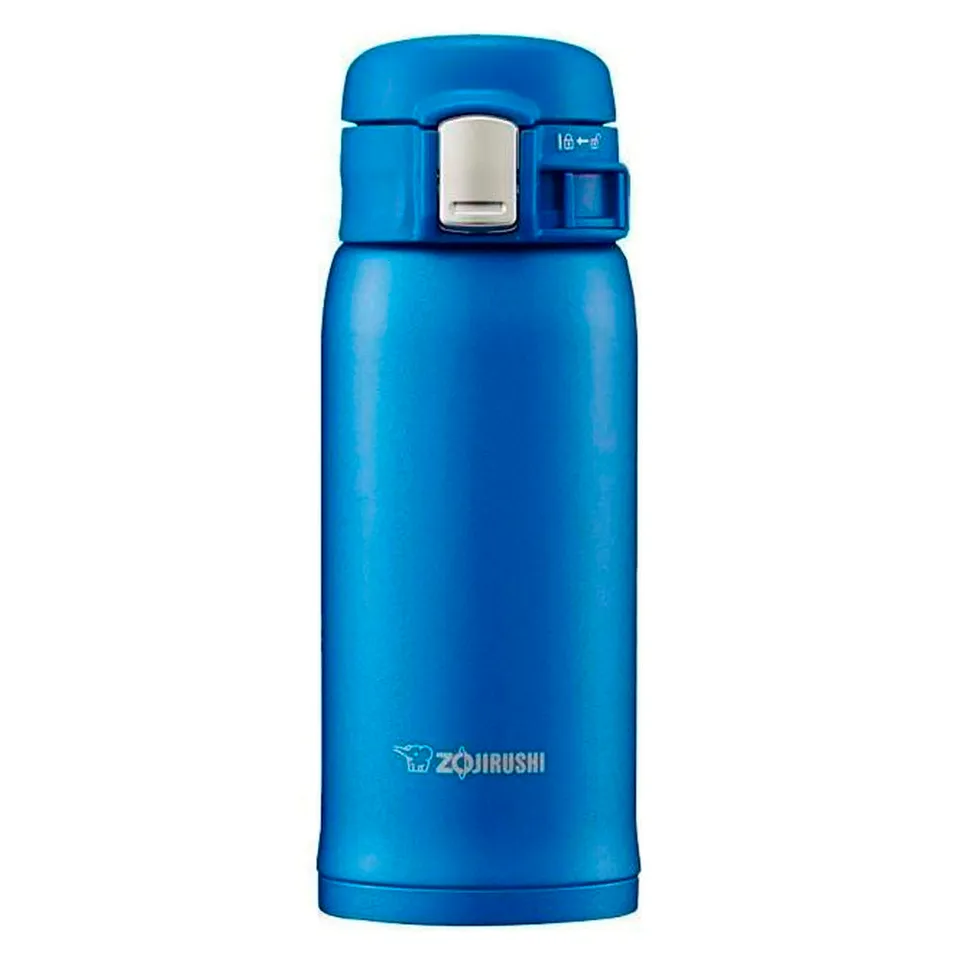 zojirushi-edelstahl-thermoskanne-mattblau-vakuumisolierung-sicherheitsverschluss image 1