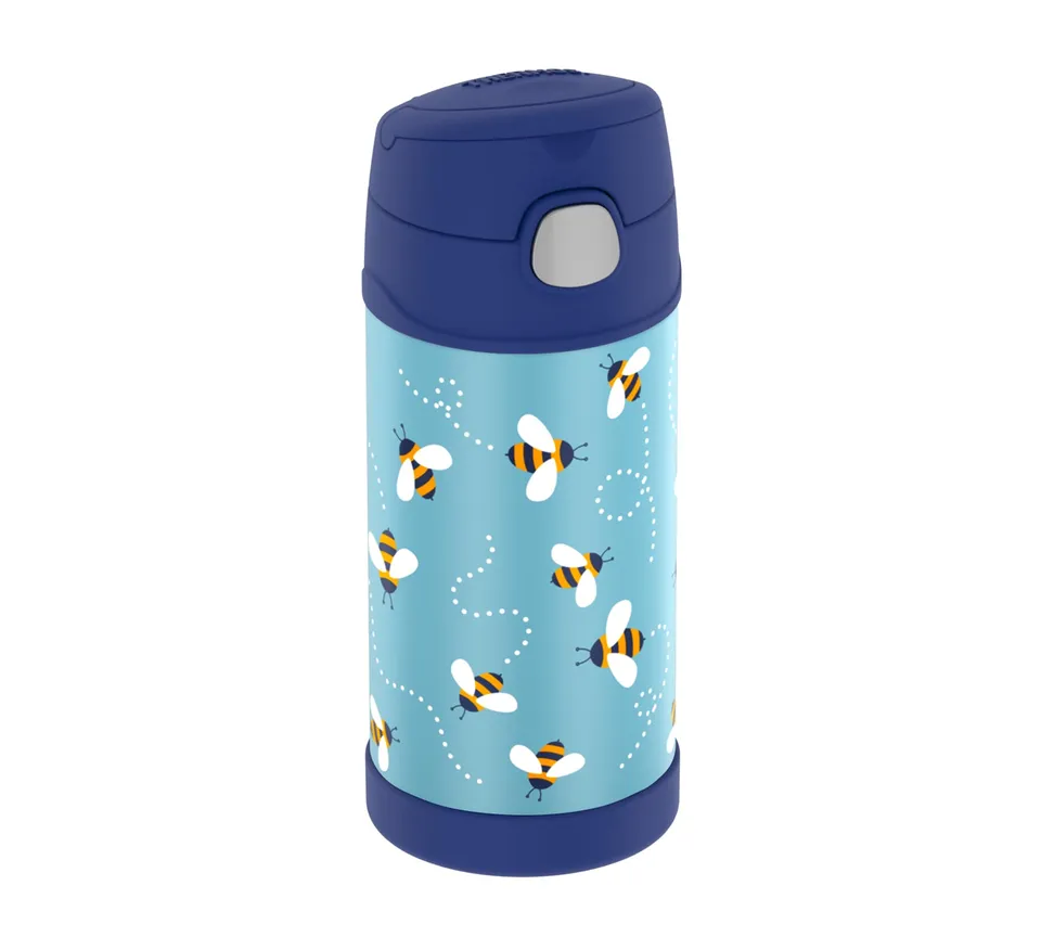 thermos-funtainer-trinkflasche-0-35-l-mit-strohhalm-edelstahl-isolierflasche-f-r image 1