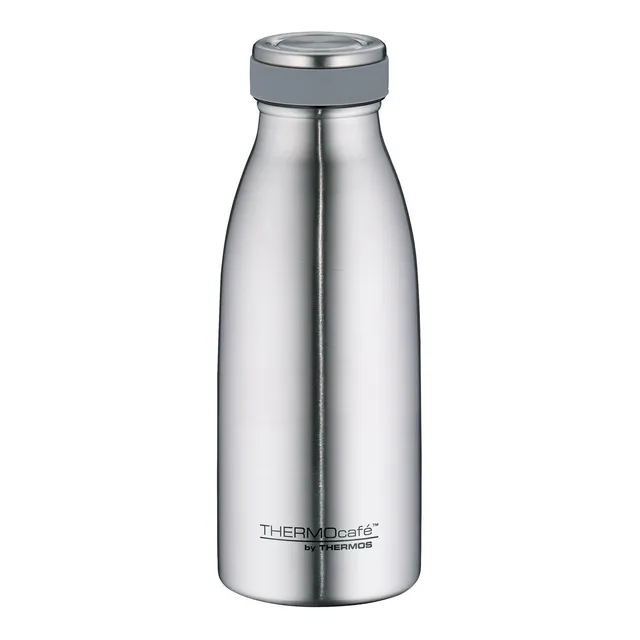 thermos-thermocaf-edelstahl-thermosflasche-0-35-l-matt-steel-doppelwandige-isoli image 1