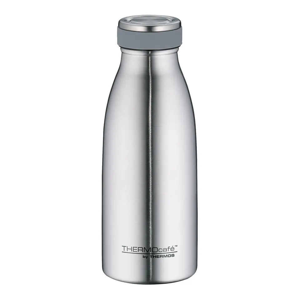 thermos-thermocaf-edelstahl-thermosflasche-0-35-l-matt-steel-doppelwandige-isoli image 1