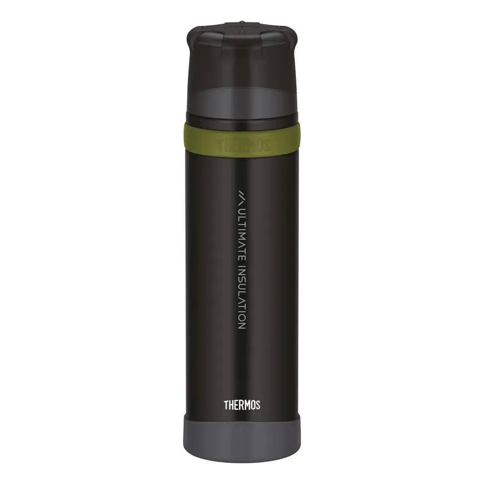 thermos-mountain-thermosflasche-0-9-l-mit-becherdeckel-edelstahl-isolierflasche- image 1