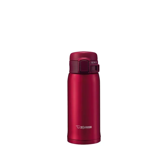 zojirushi-edelstahlbecher-granatrot-vakuumisolierter-trinkbecher-klappdeckel-mit image 1