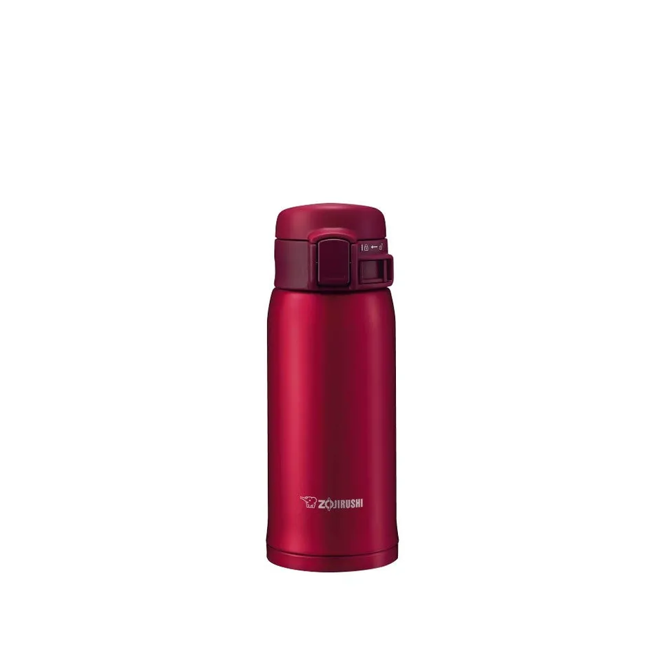 zojirushi-edelstahlbecher-granatrot-vakuumisolierter-trinkbecher-klappdeckel-mit image 1