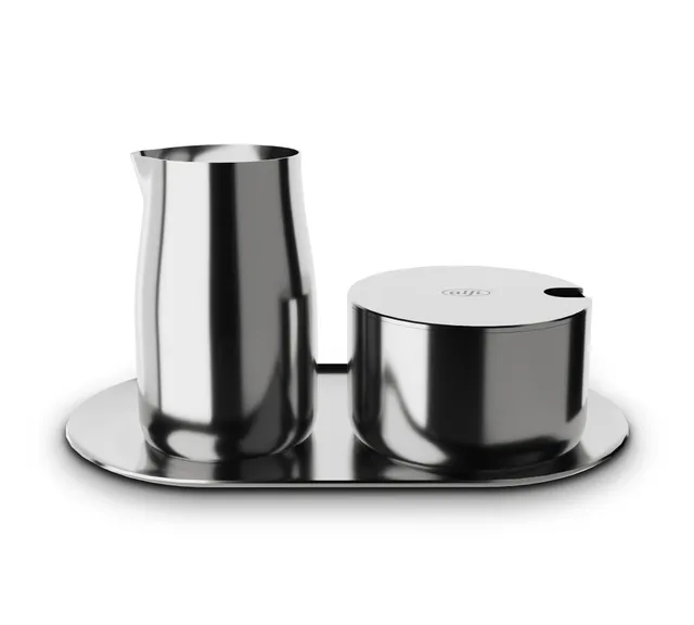 alfi-milk-and-sugar-set-edelstahl-milch-und-zuckerset-gl-nzend-3-teilig image 1