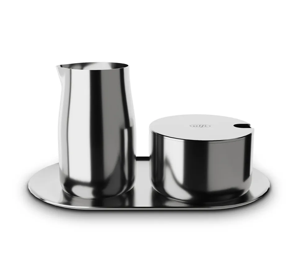 alfi-milk-and-sugar-set-edelstahl-milch-und-zuckerset-gl-nzend-3-teilig image 1