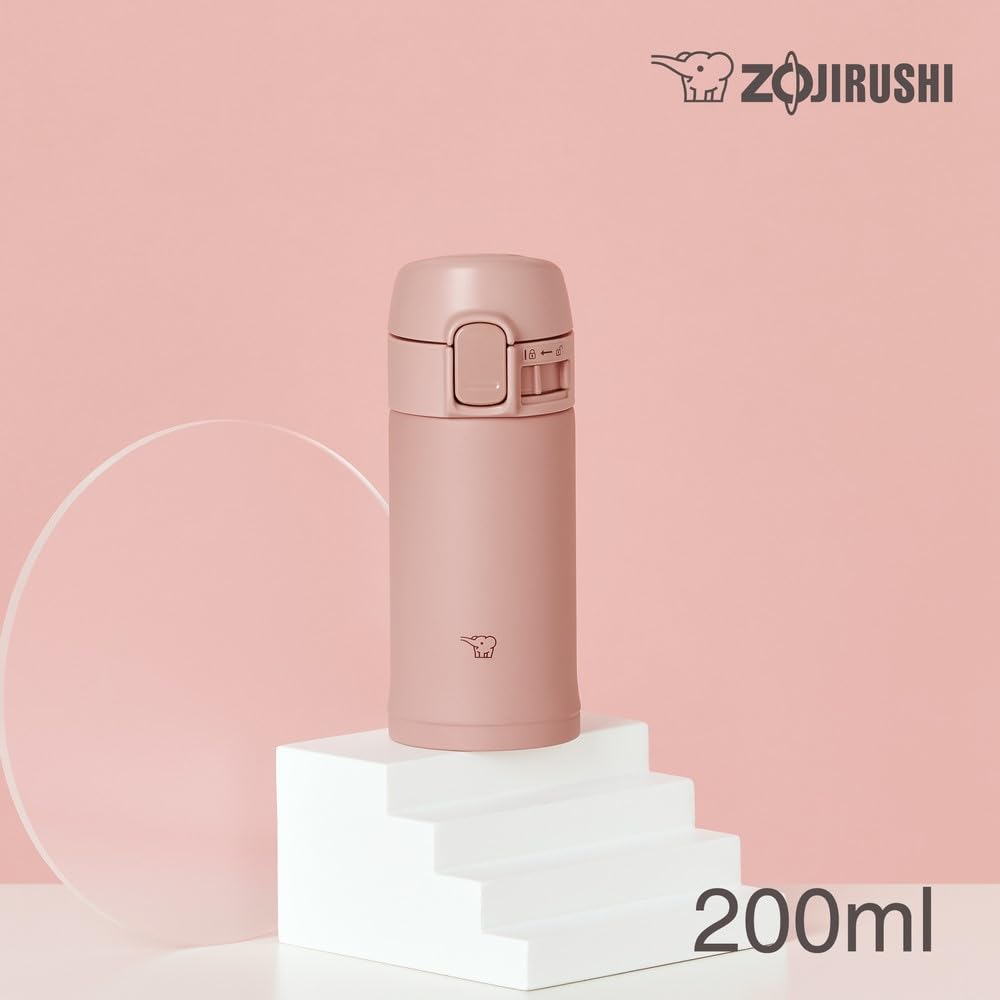 zojirushi-sm-pd20-pm-one-touch-trinkflasche-0-2-l-terra-vakuumisolierter-edelsta image 2