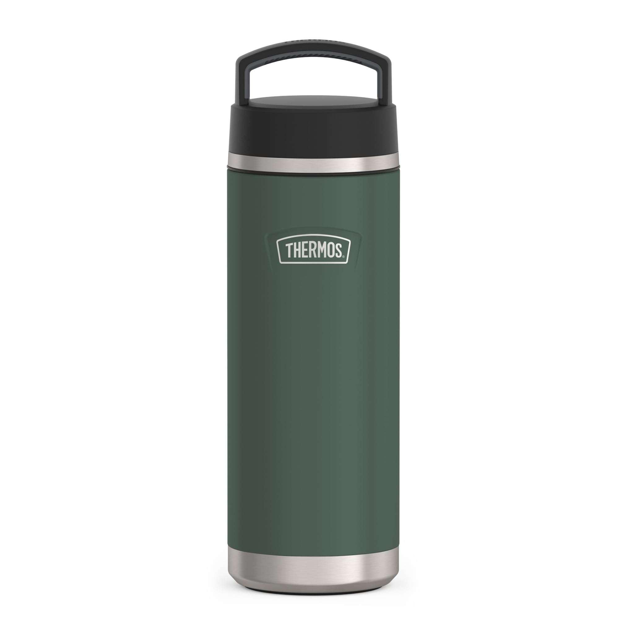 thermos-icon-isolierflasche-0-71-l-forest-matt-edelstahl-18-h-hei-24-h-kalt-kohl image 1