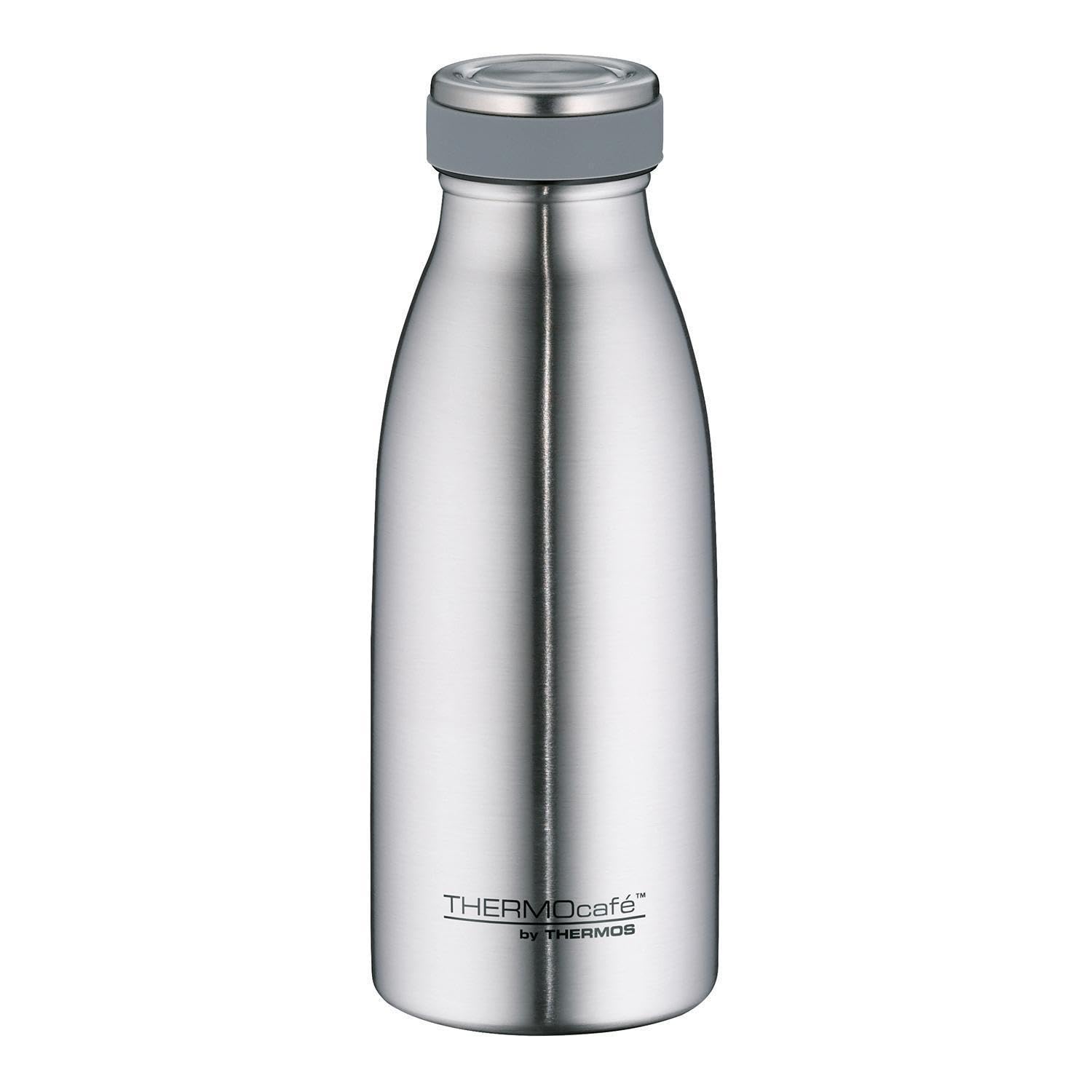 thermos-thermocaf-edelstahl-thermosflasche-0-35-l-matt-steel-doppelwandige-isoli image 1