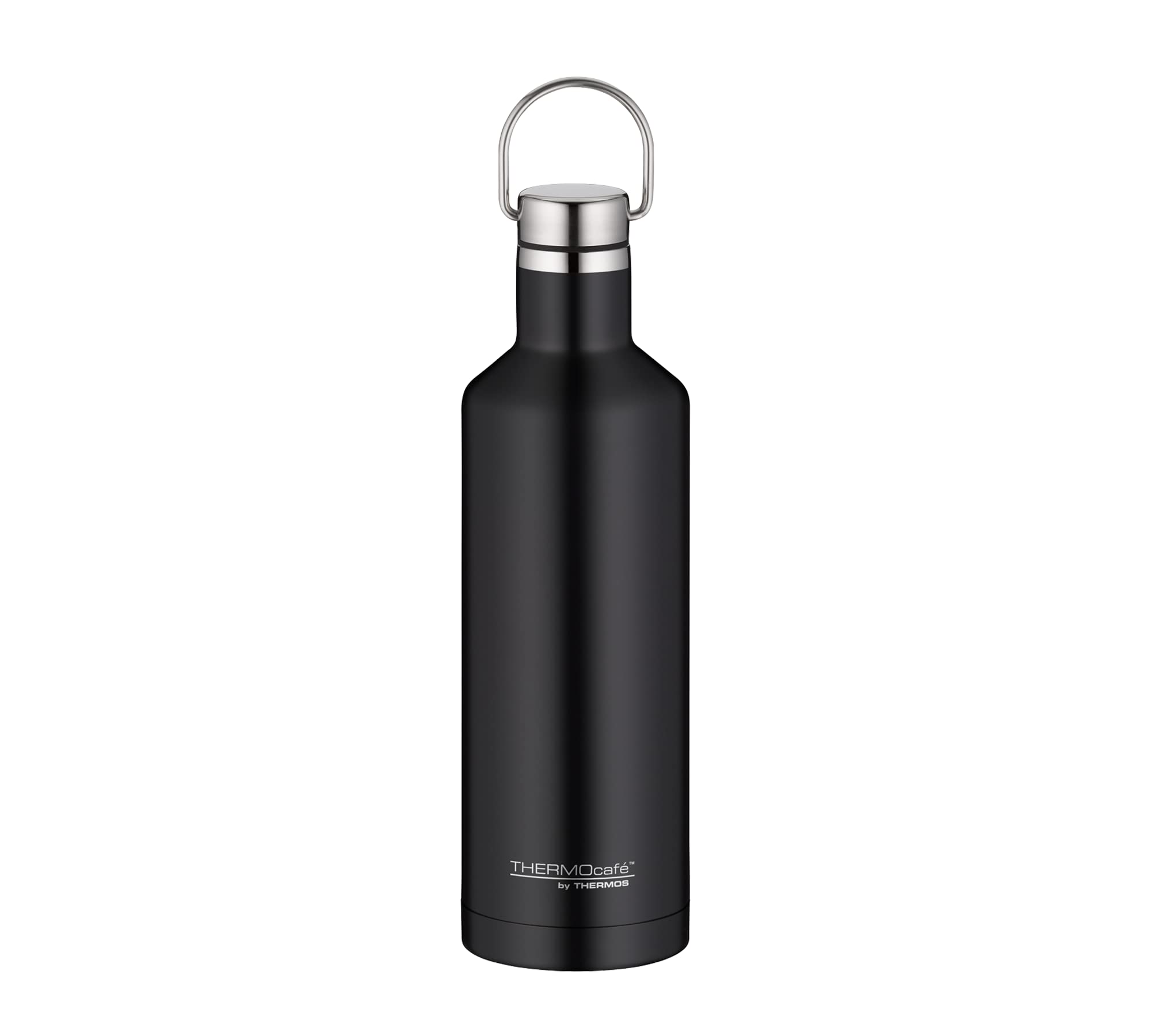 thermocaf-by-thermos-tc-traveler-bottle-0-5-l-charcoal-black-matt-edelstahl-trin image 1