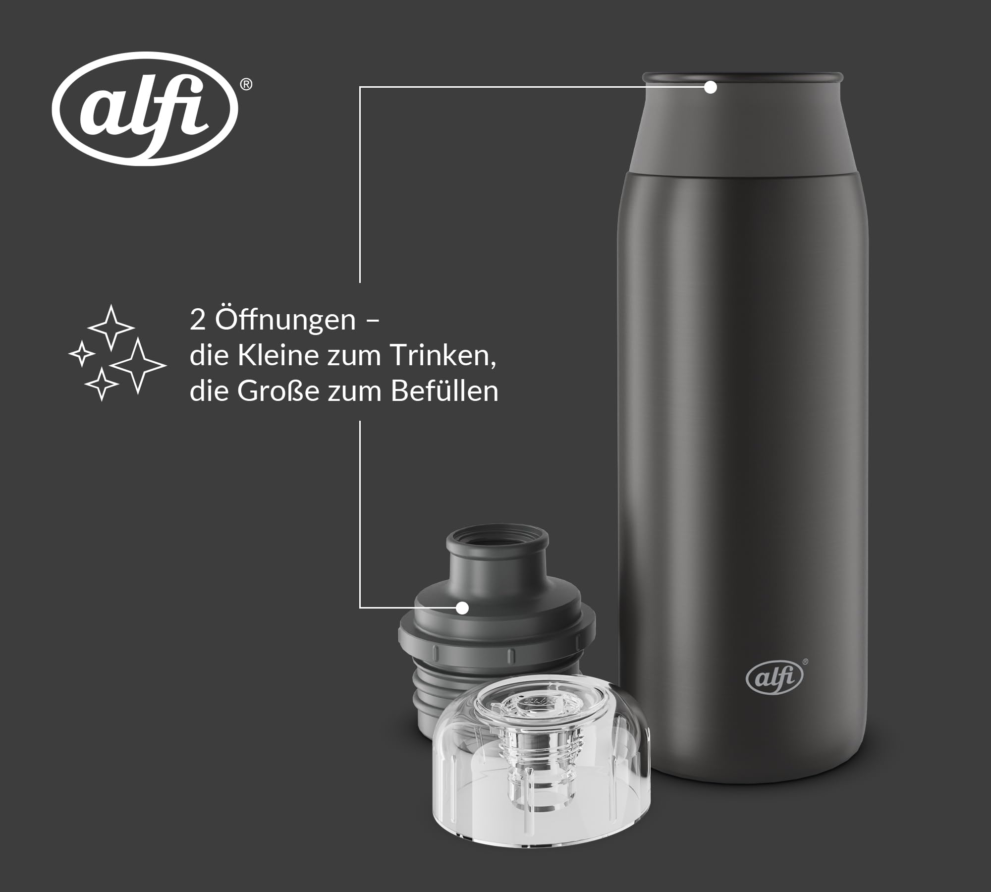 alfi-element-bottle-600-ml-trinkflasche-edelstahl-schwarz-matt-dicht-mit-drehver image 4