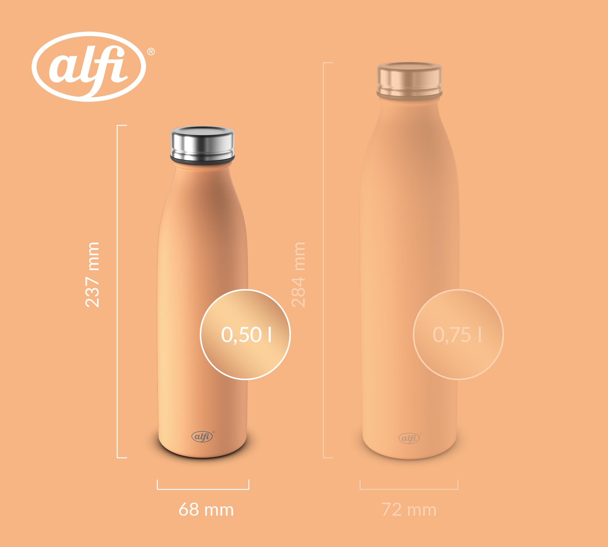 alfi-pure-bottle-isolierflasche-0-50-l-sunset-peach-matt-24-h-kalt-12-h-hei-kohl image 5