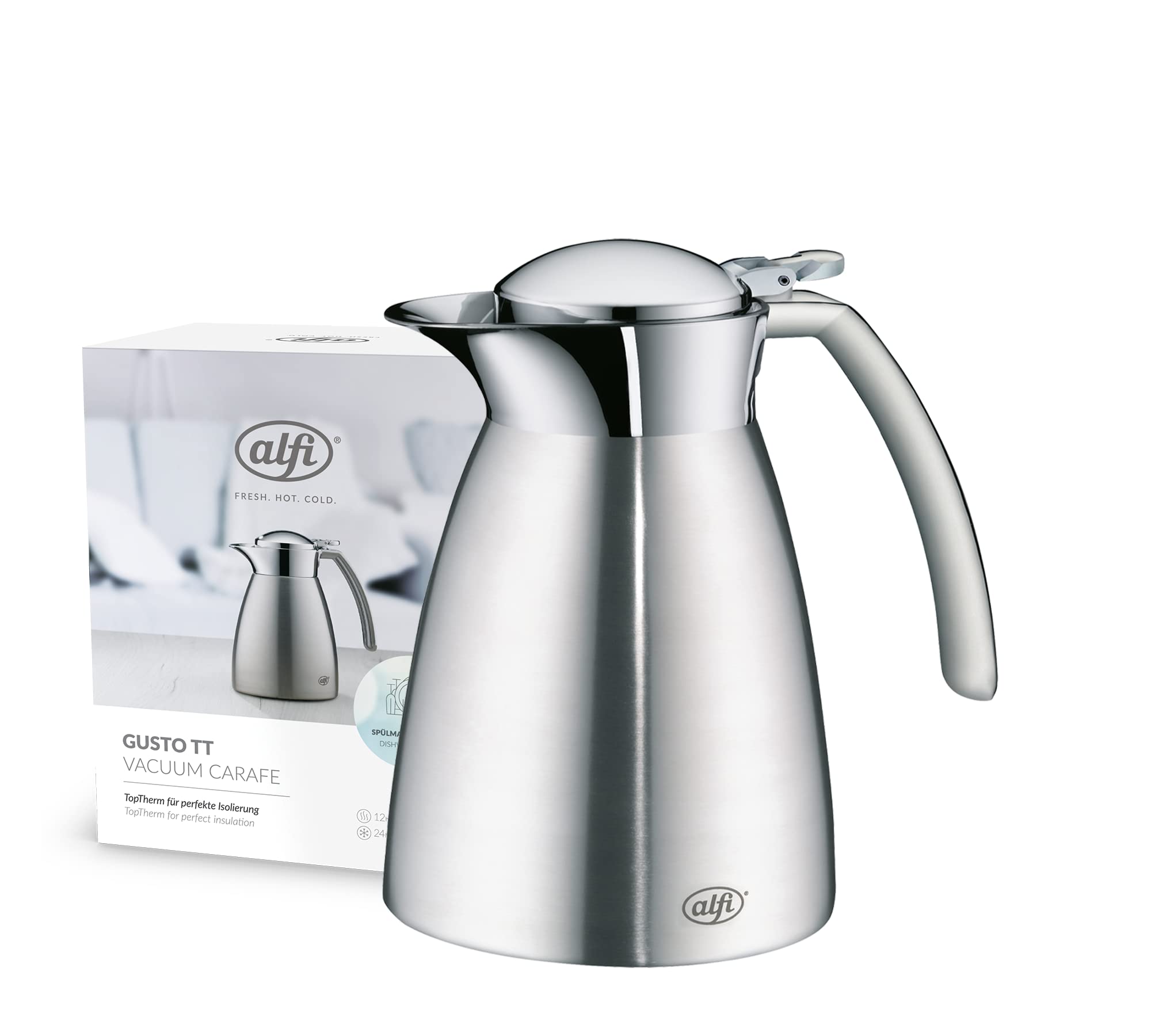alfi-gusto-tt-isolierkanne-0-4-l-edelstahl-thermoskanne-mit-locker-aufliegendem- image 1