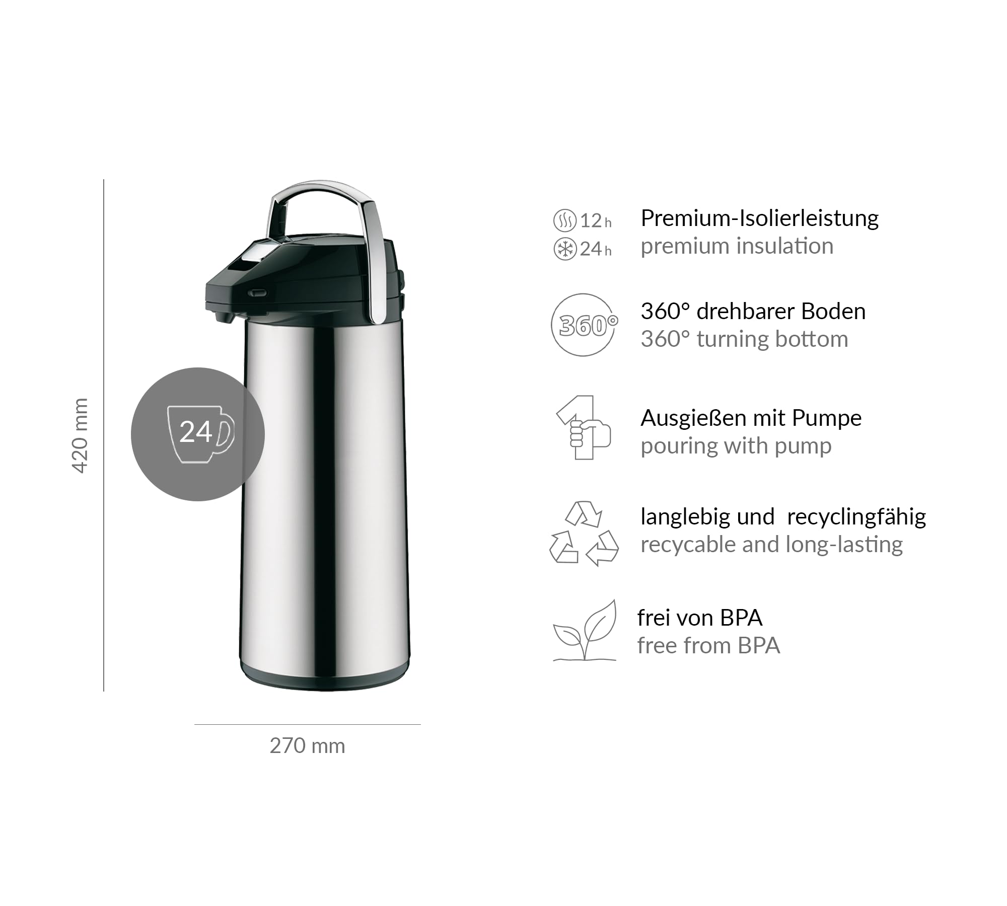 alfi-getr-nkespender-3-0-l-edelstahl-mit-hartglaseinsatz-integrierter-pumpe-pump image 6