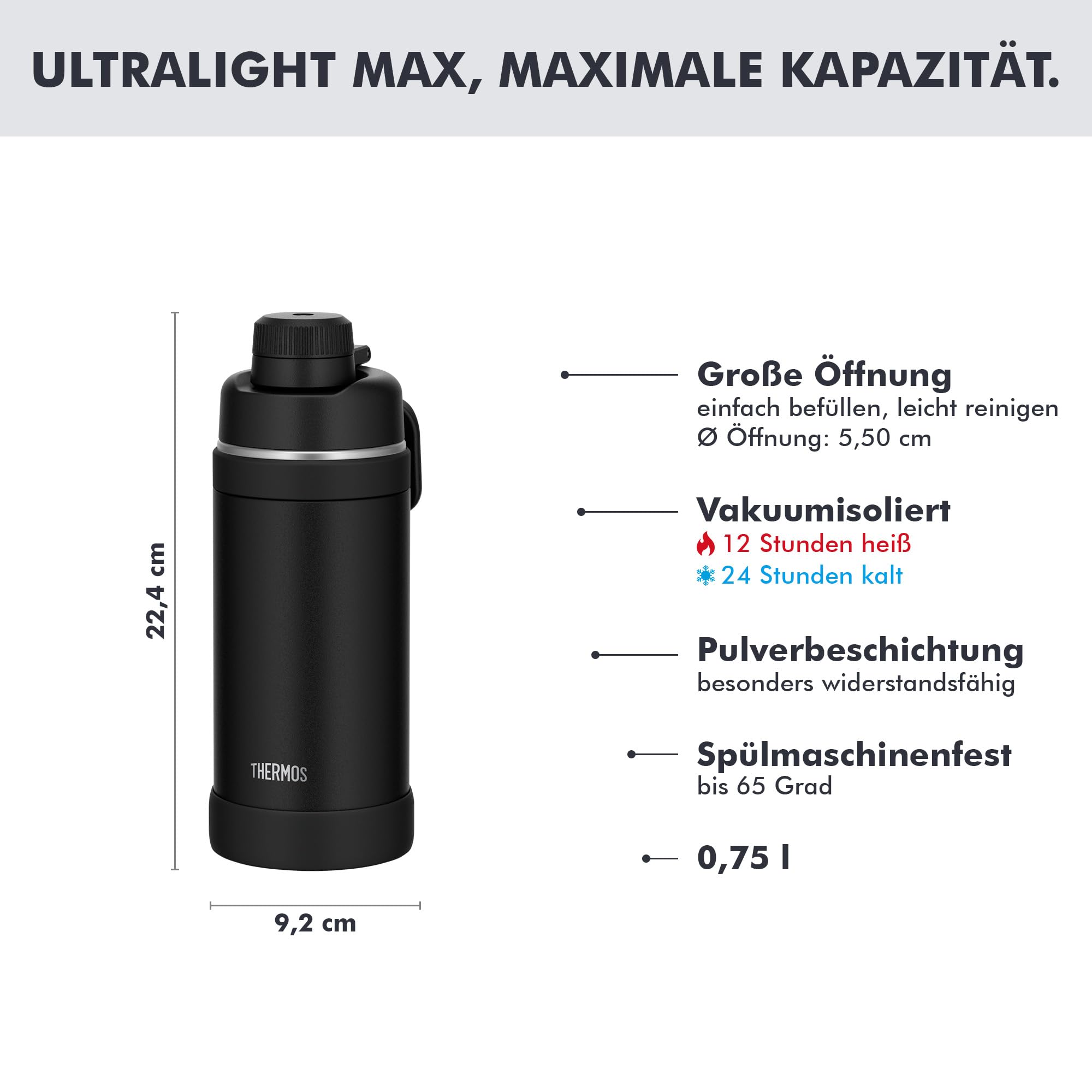 thermos-ultralight-max-isolierflasche-0-75-l-black-matt-ultraleichte-edelstahl-t image 3