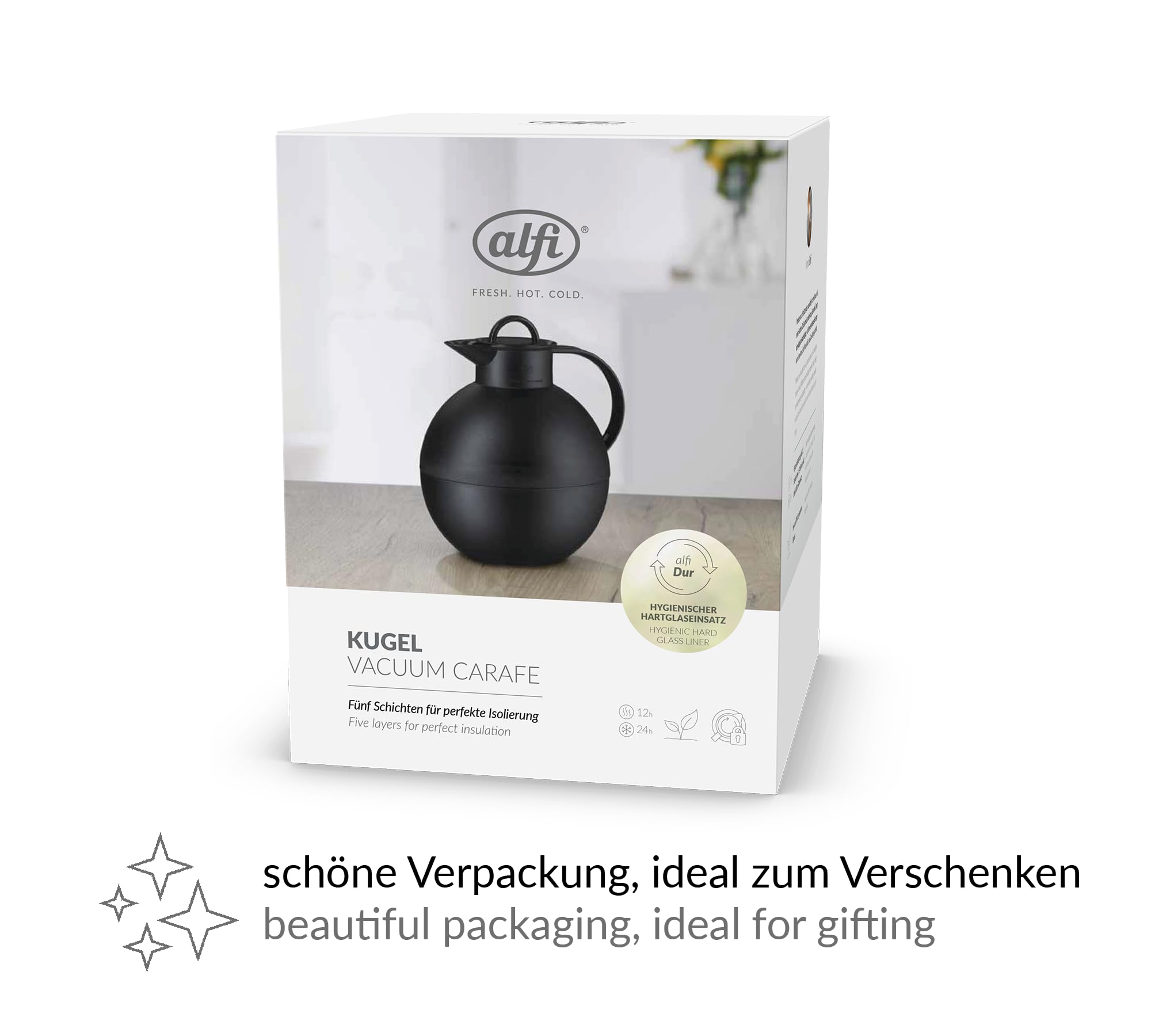 alfi-kugel-isolierkanne-0-94-l-desert-grey-matt-mit-hartglaseinsatz-und-drehvers image 6