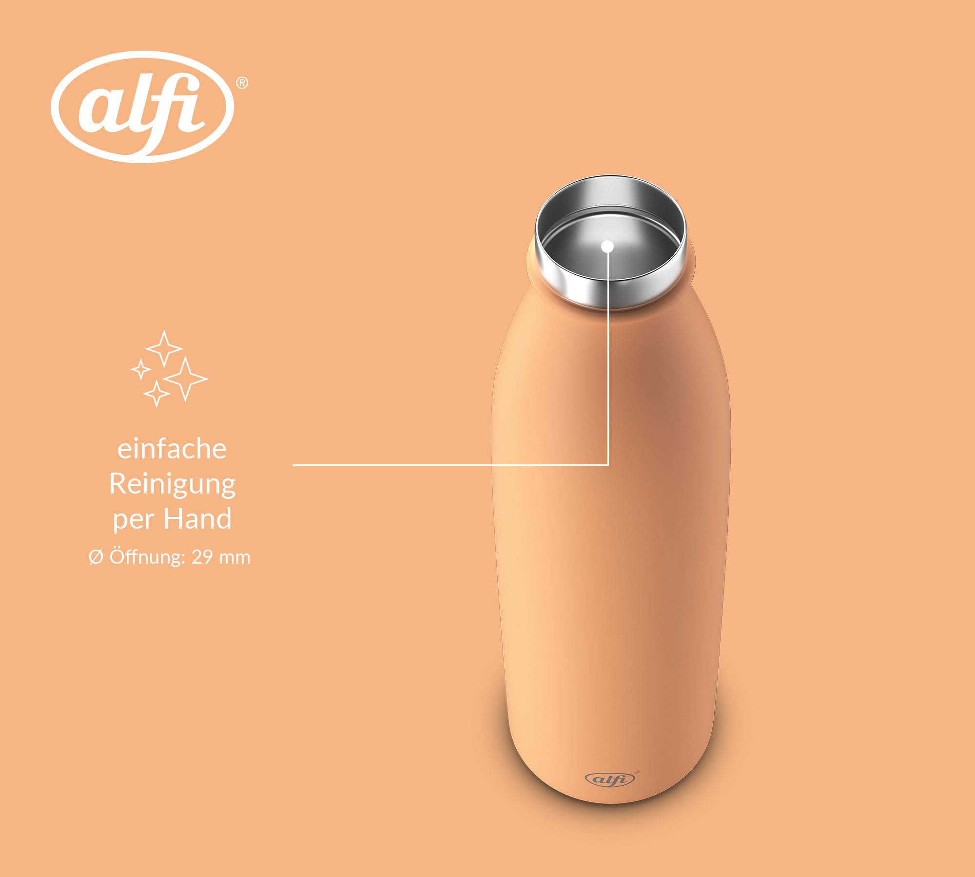 alfi-pure-bottle-isolierflasche-0-50-l-sunset-peach-matt-24-h-kalt-12-h-hei-kohl image 4
