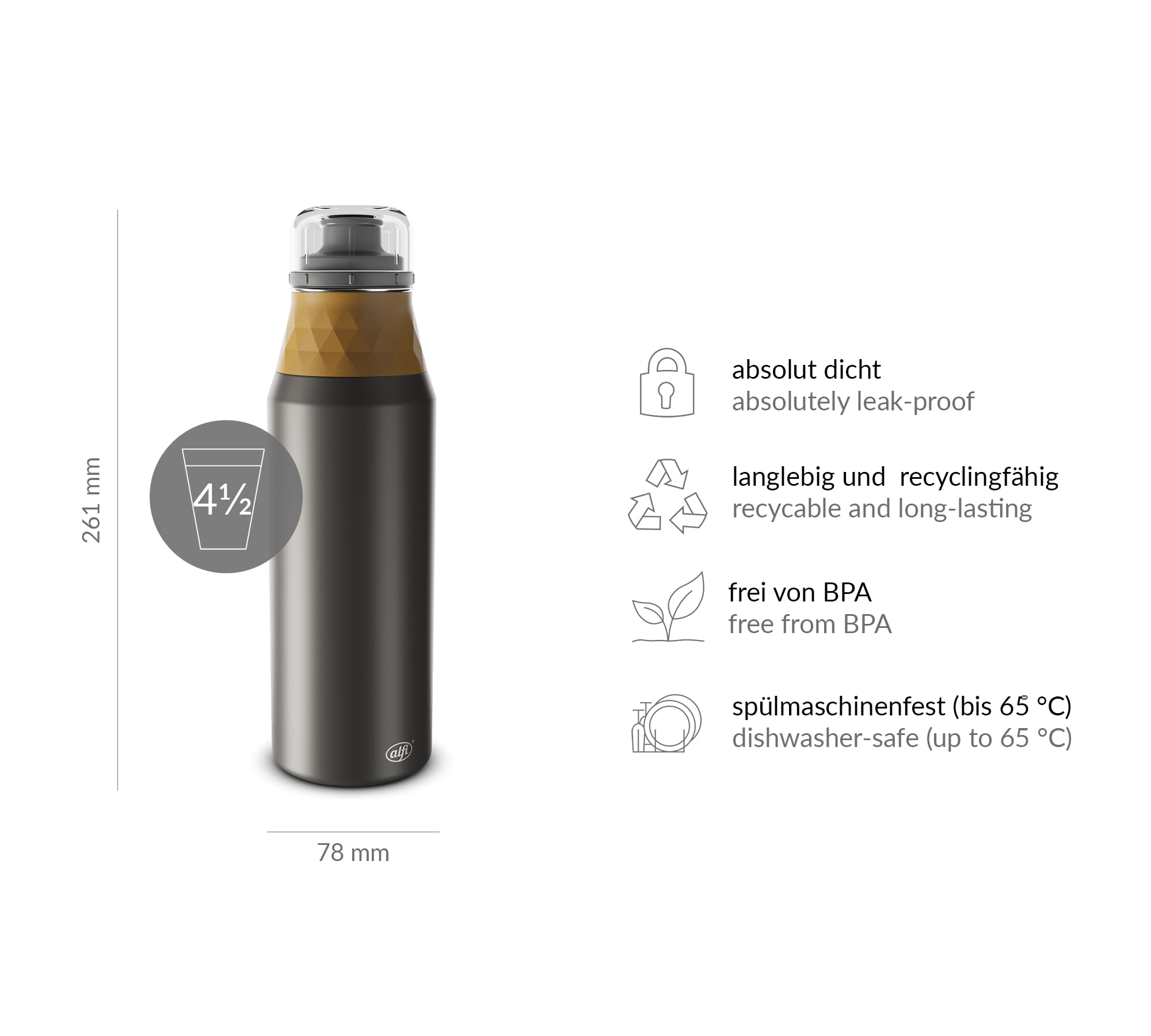alfi-endless-bottle-900-ml-trinkflasche-spicy-mustard-leichte-edelstahlflasche-m image 6