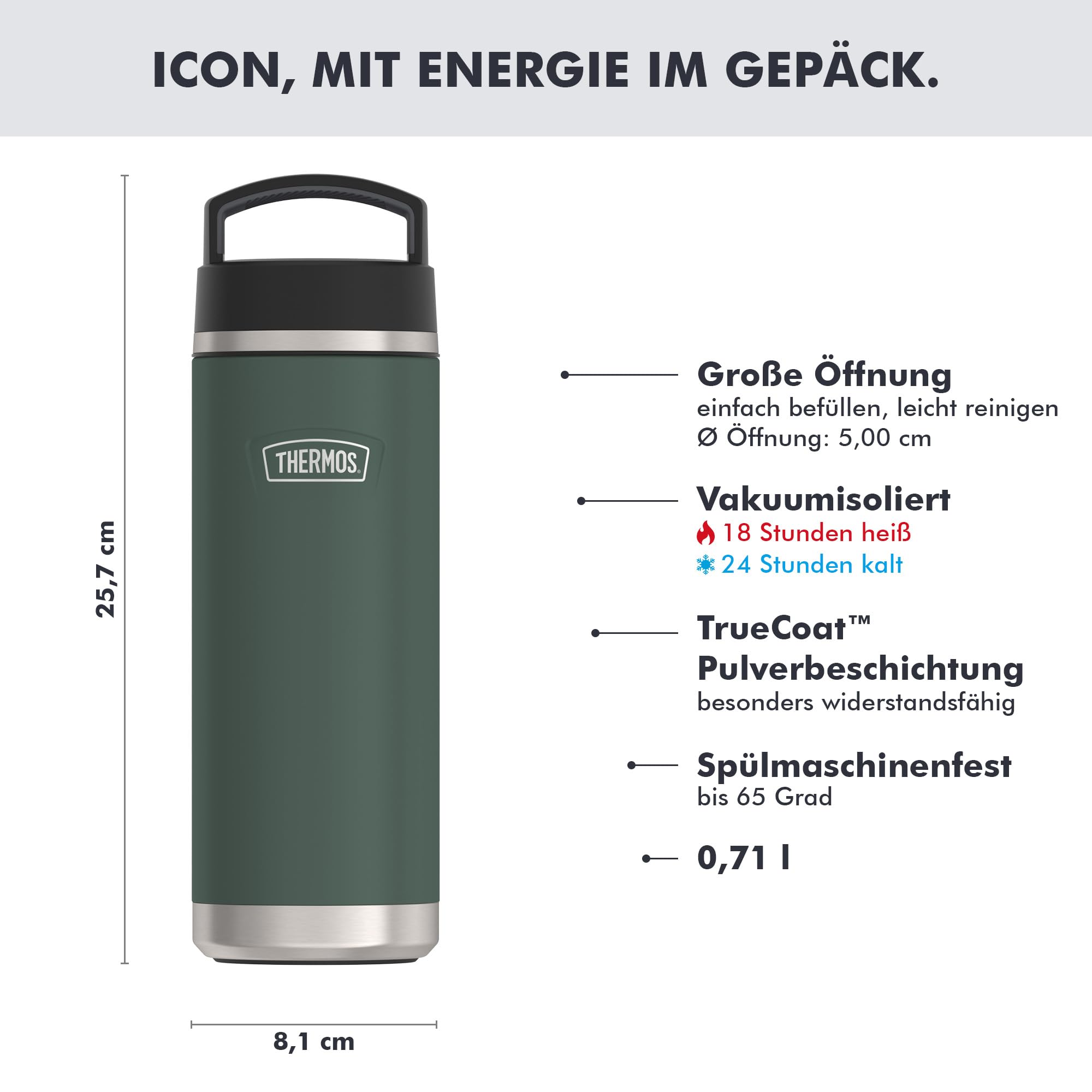 thermos-icon-isolierflasche-0-71-l-forest-matt-edelstahl-18-h-hei-24-h-kalt-kohl image 3
