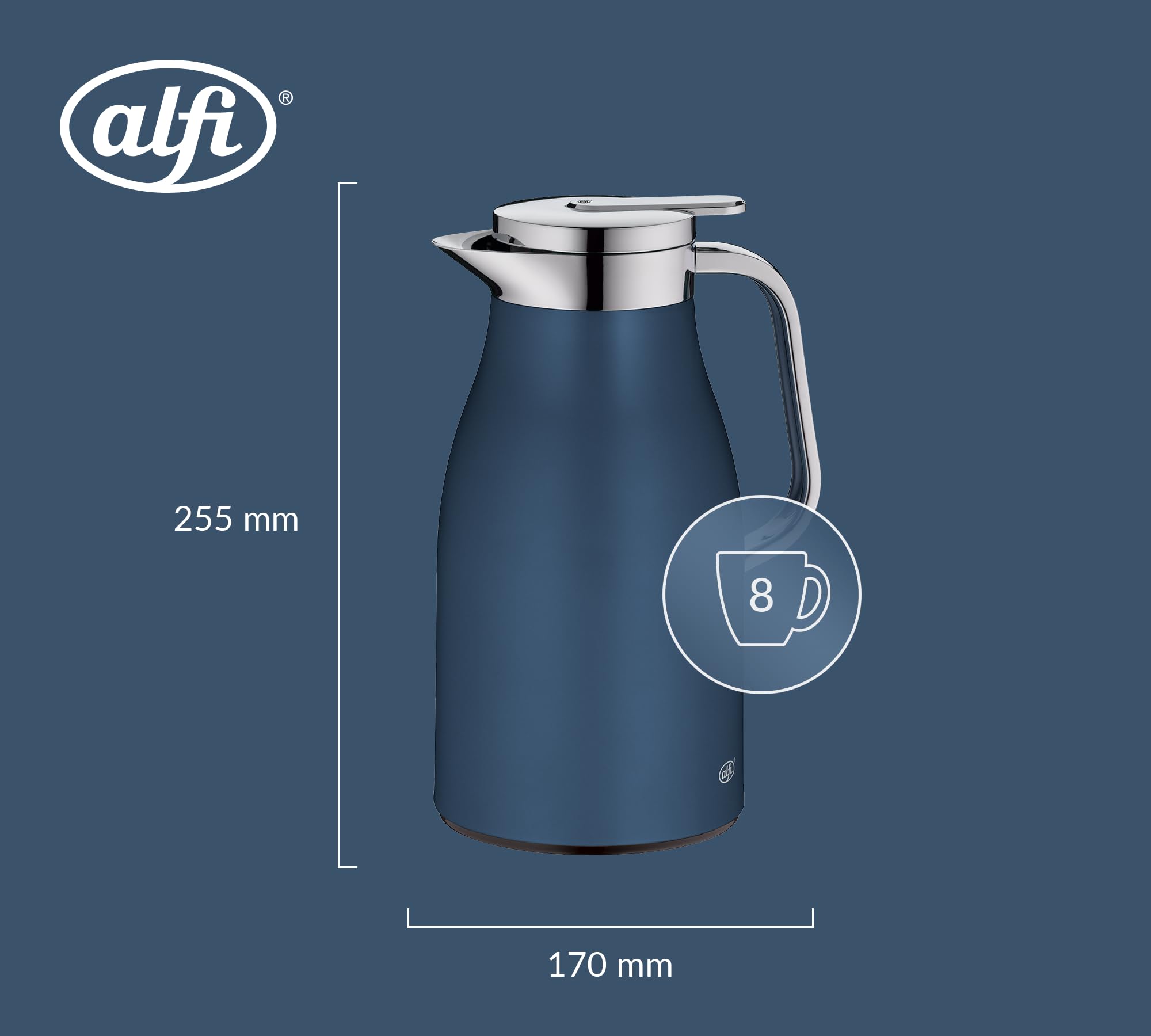 alfi-skyline-isolierkanne-1-0-l-dark-denim-matt-edelstahl-mit-hartglaseinsatz-dr image 6