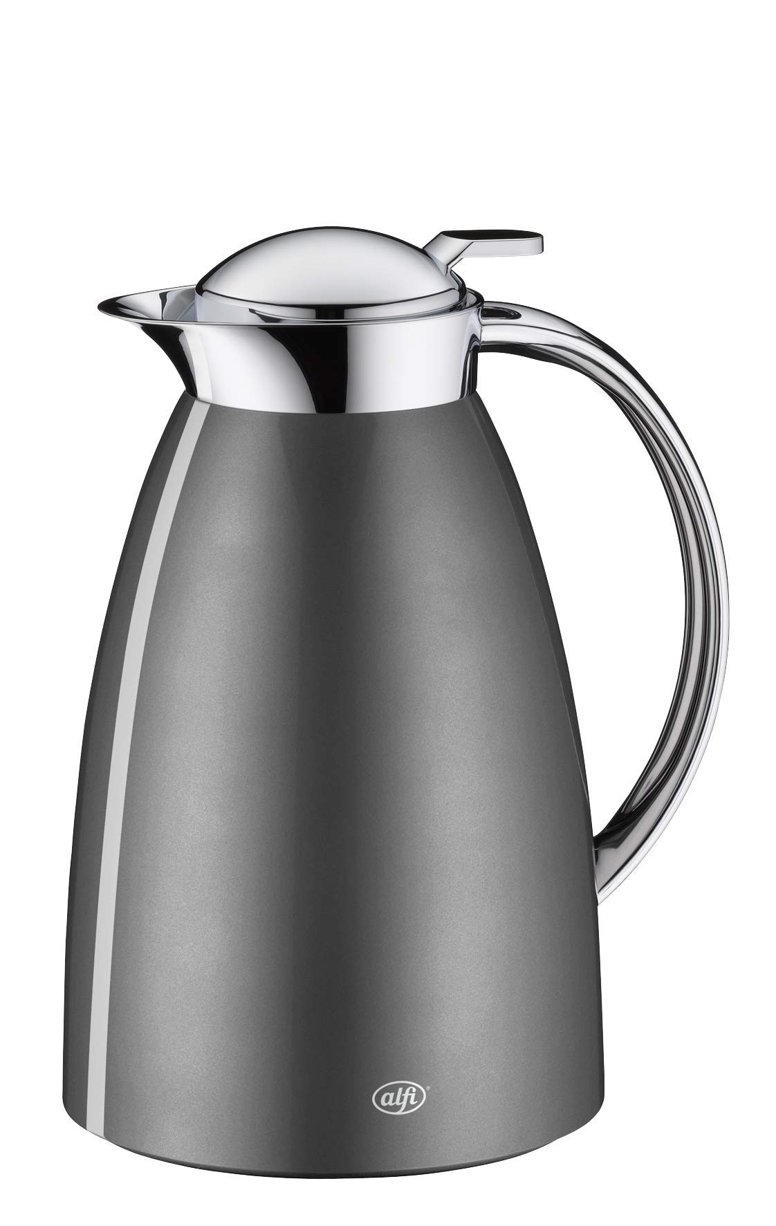 alfi-gusto-thermoskanne-space-grey-polished-0-65-liter-isolierkanne-mit-glaseins image 1
