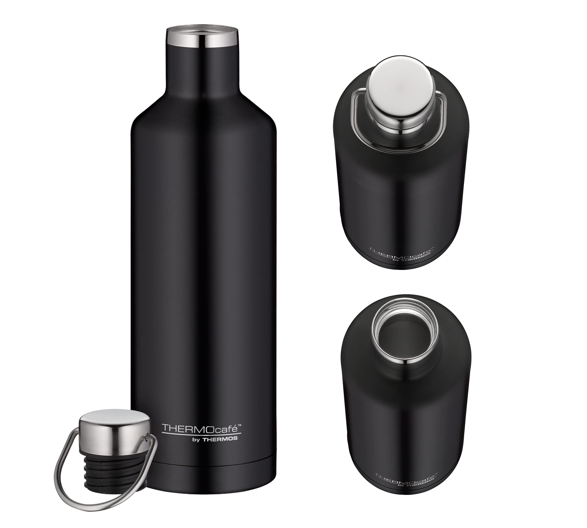 thermocaf-by-thermos-tc-traveler-bottle-0-5-l-charcoal-black-matt-edelstahl-trin image 2
