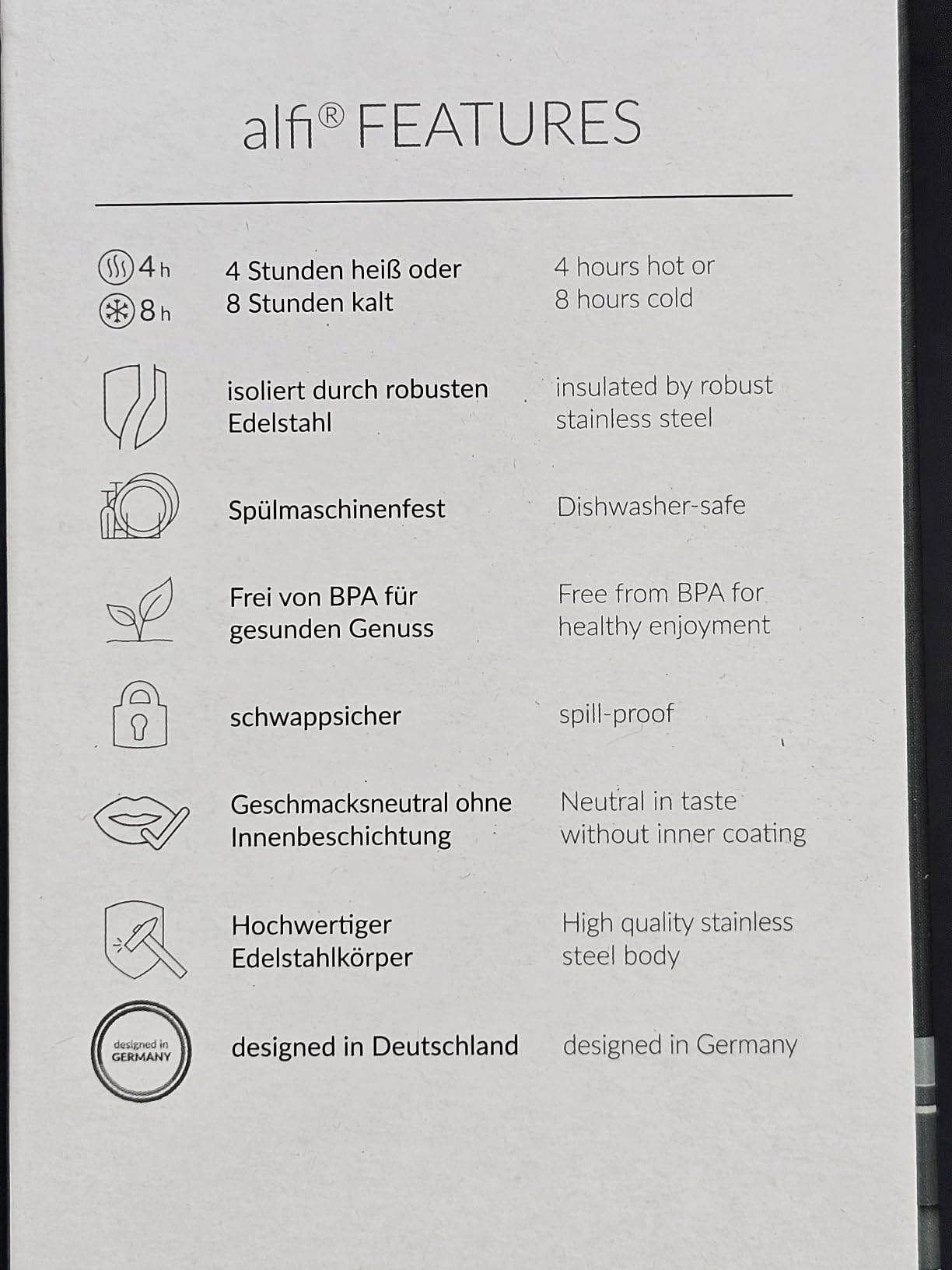 Solide, aber kleine Füllmenge