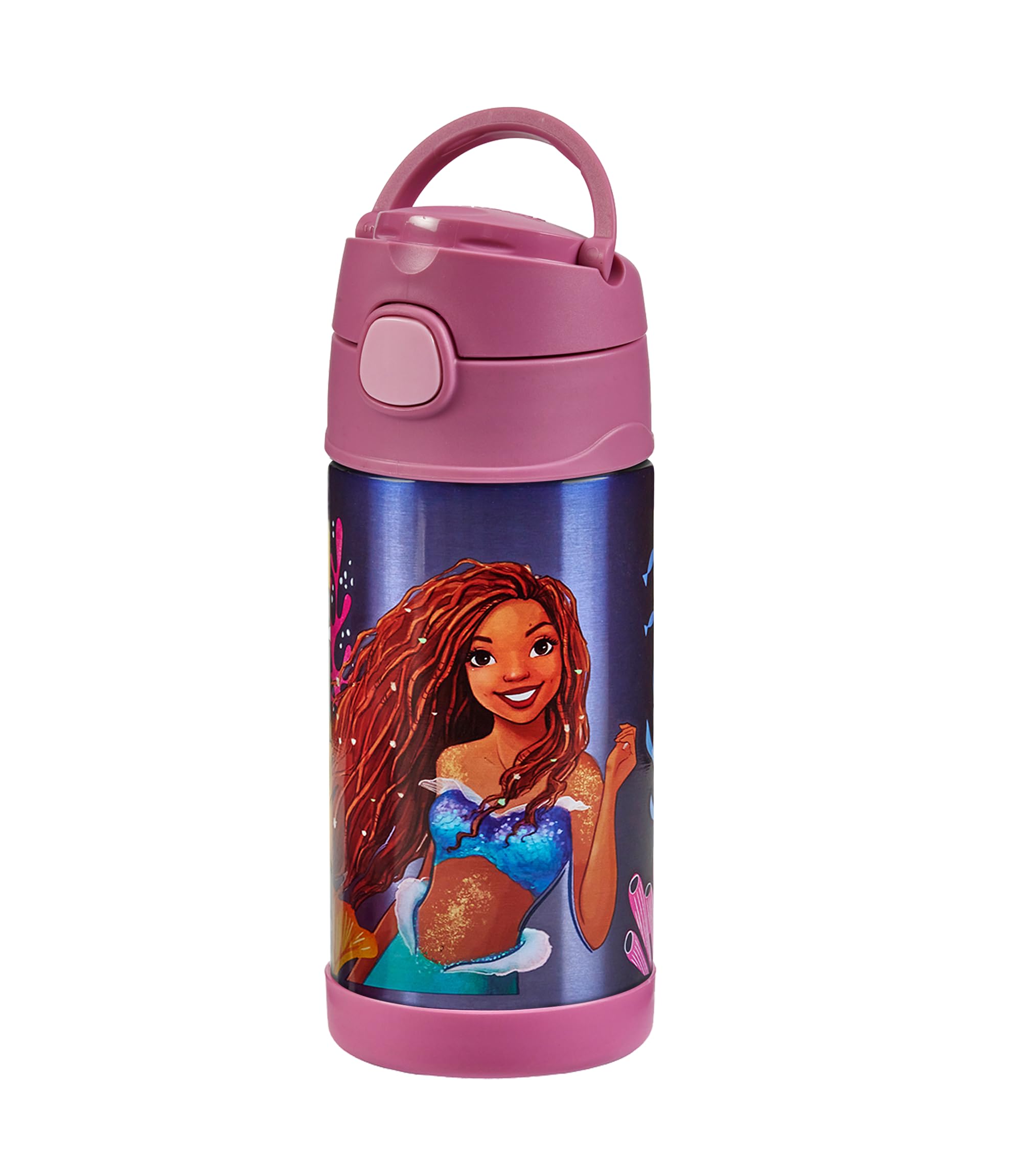 thermos-kids-funtainer-disney-trinkflasche-0-35-l-mit-strohhalm-mermaid-12h-kalt image 4