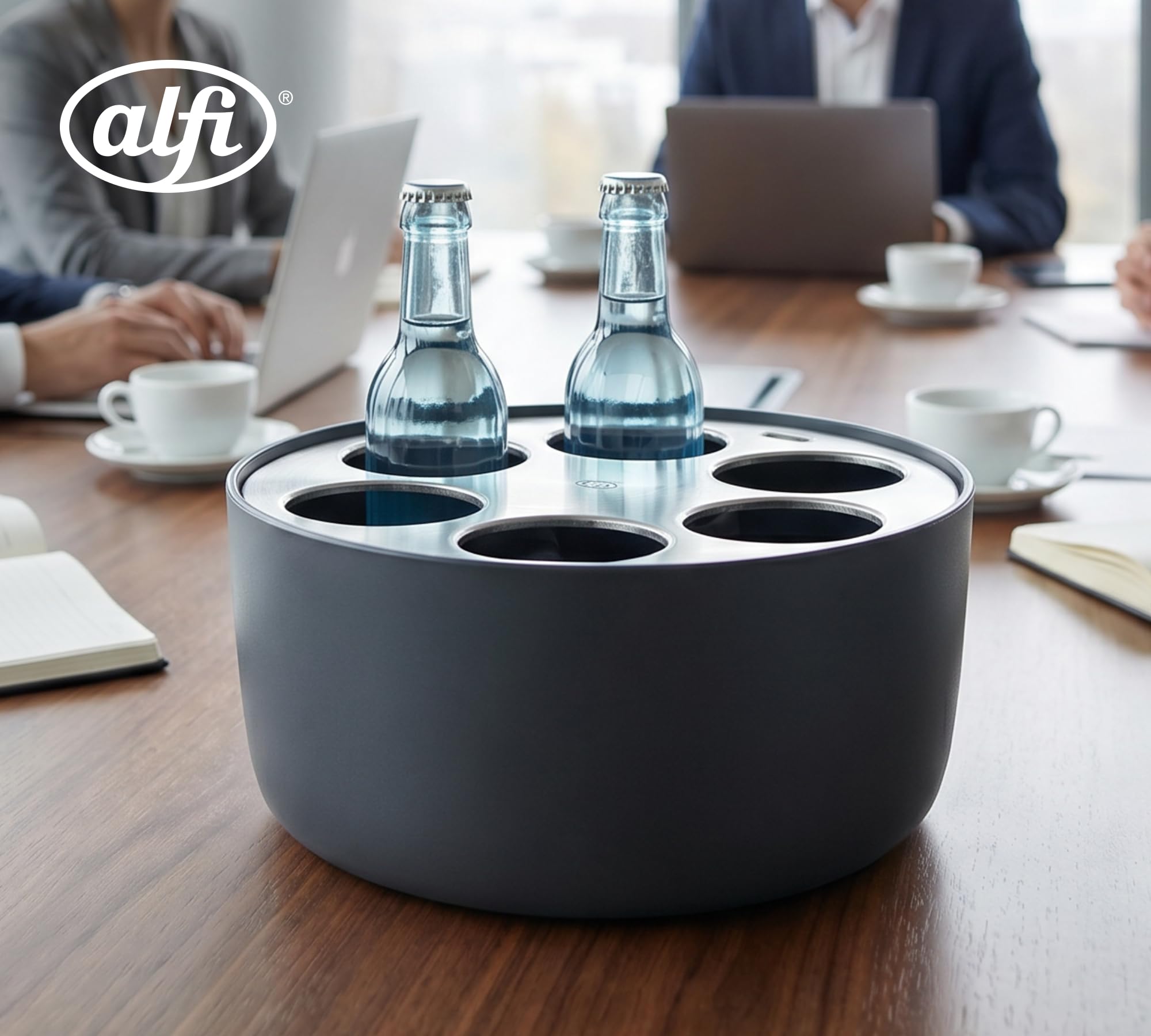 alfi-circle-flaschenk-hler-f-r-6-flaschen-bis-0-50-l-getr-nkek-hler-mit-k-hlakku image 2
