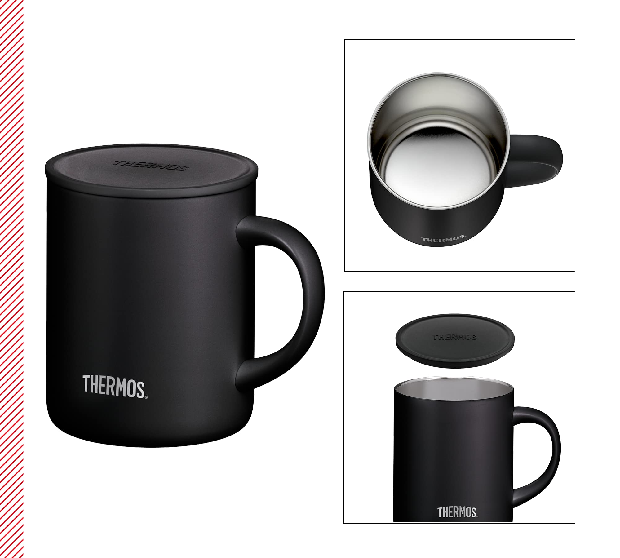 thermos-longlife-cup-edelstahlbecher-0-35-l-charcoal-black-matt-doppelwandiger-t image 2