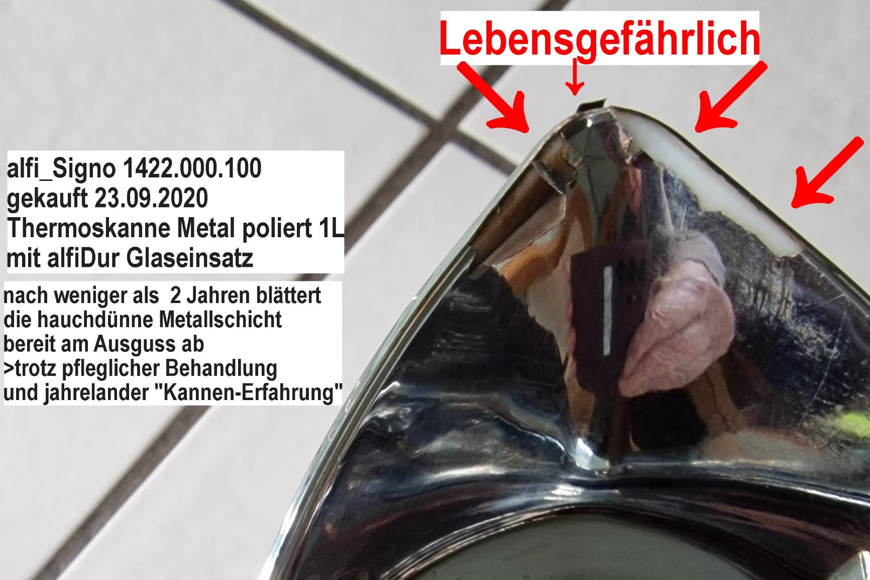 Gut, aber Ausgießen gewöhnungsbedürftig