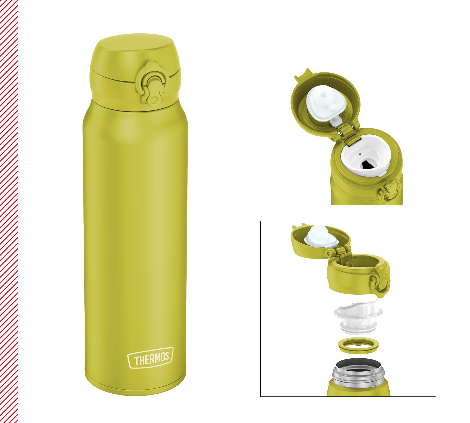 thermos-ultralight-isolierflasche-0-75-l-glowing-green-matt-bis-zu-48-leichter-d image 2
