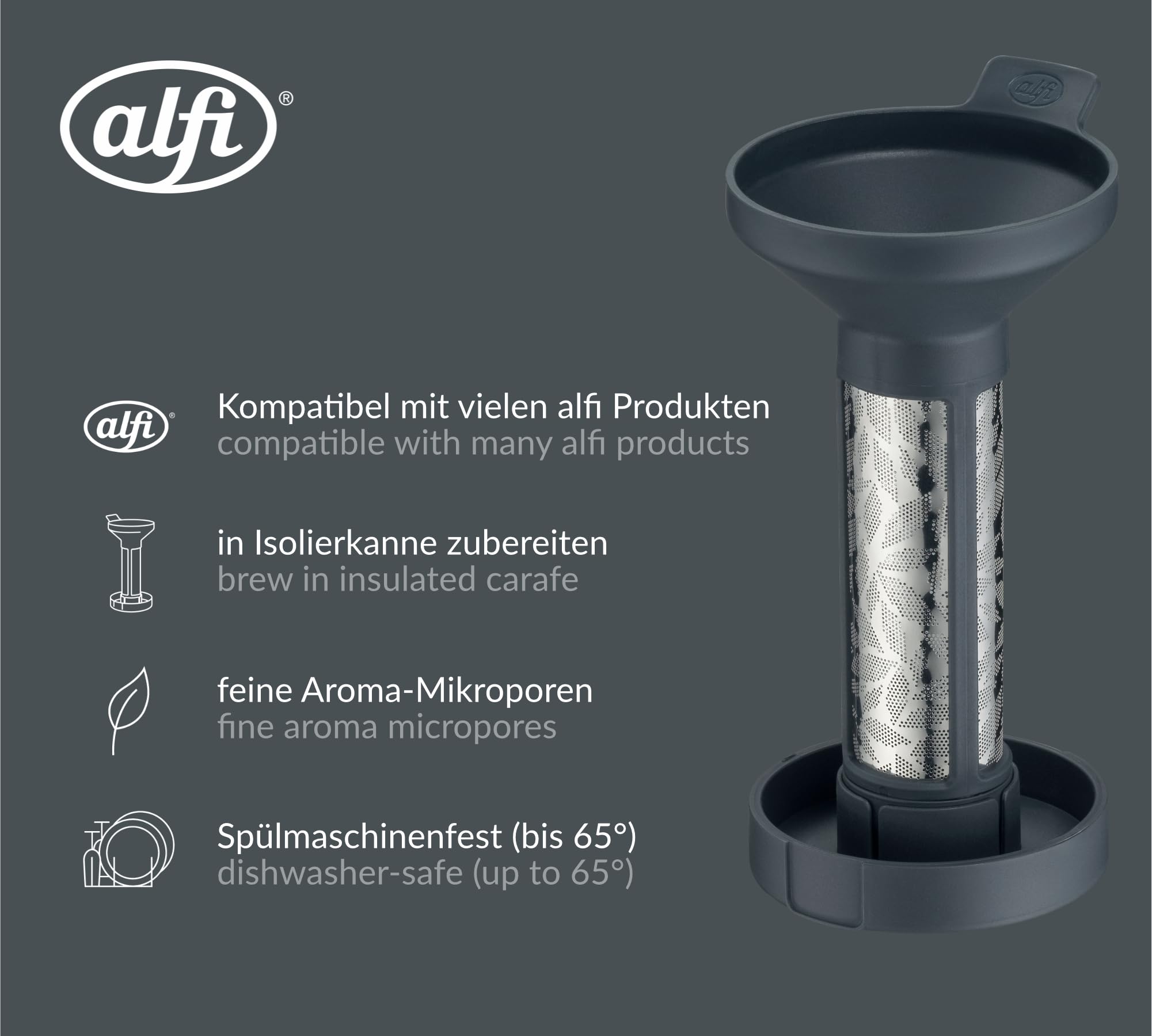 alfi-aroma-tea-teesieb-f-r-losen-tee-edelstahl-teefilter-mit-abtropfschale-graph image 3