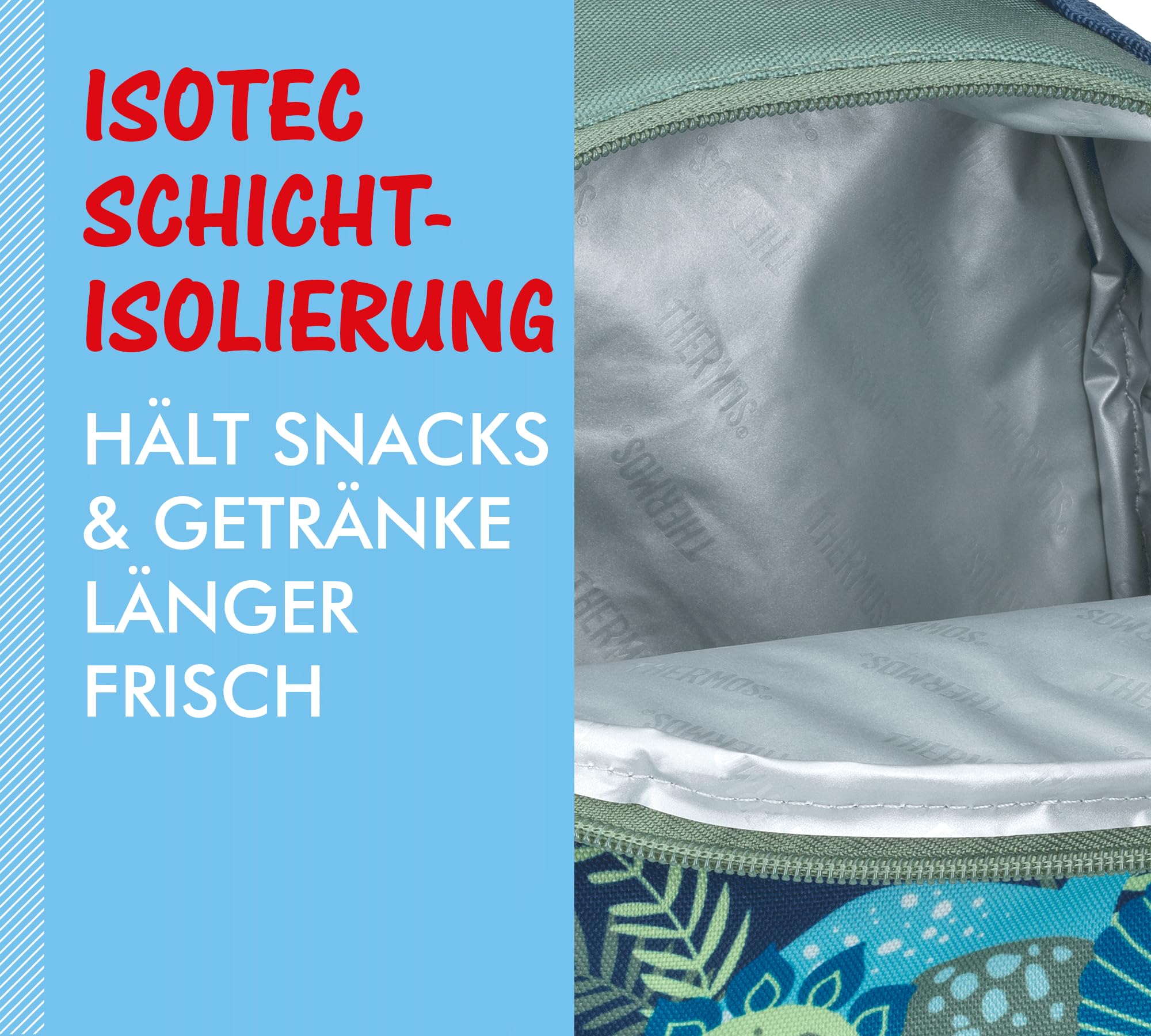 thermos-kinder-lunchtasche-4-l-isoliert-dinosaurier-gr-n-blau-kinderrucksack-mit image 4